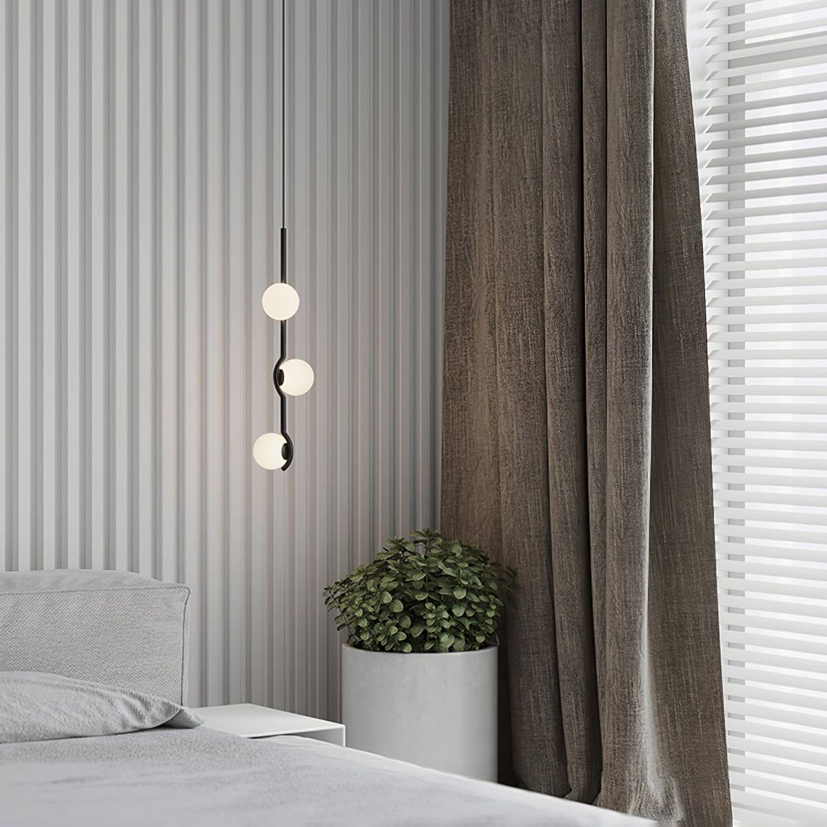 Bora minimalistyczna lampa wisząca ze szkła