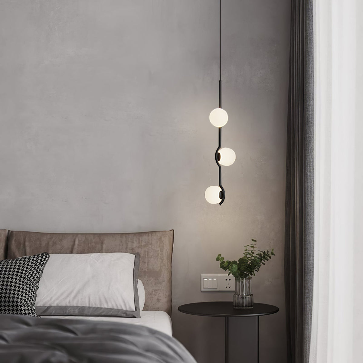 Bora minimalistyczna lampa wisząca ze szkła