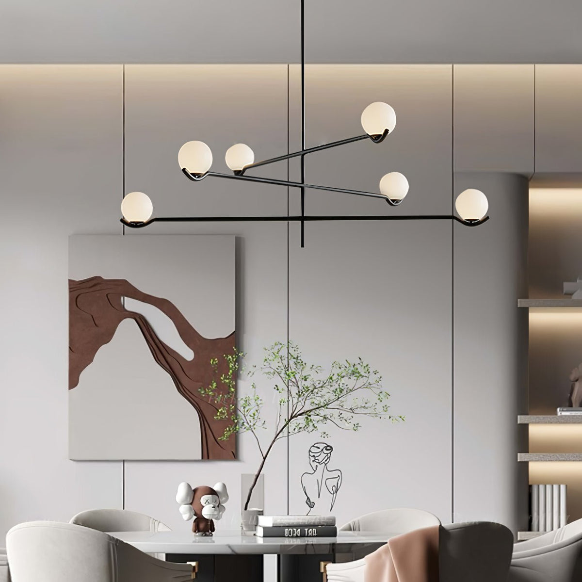 Bora minimalistyczna lampa wisząca ze szkła