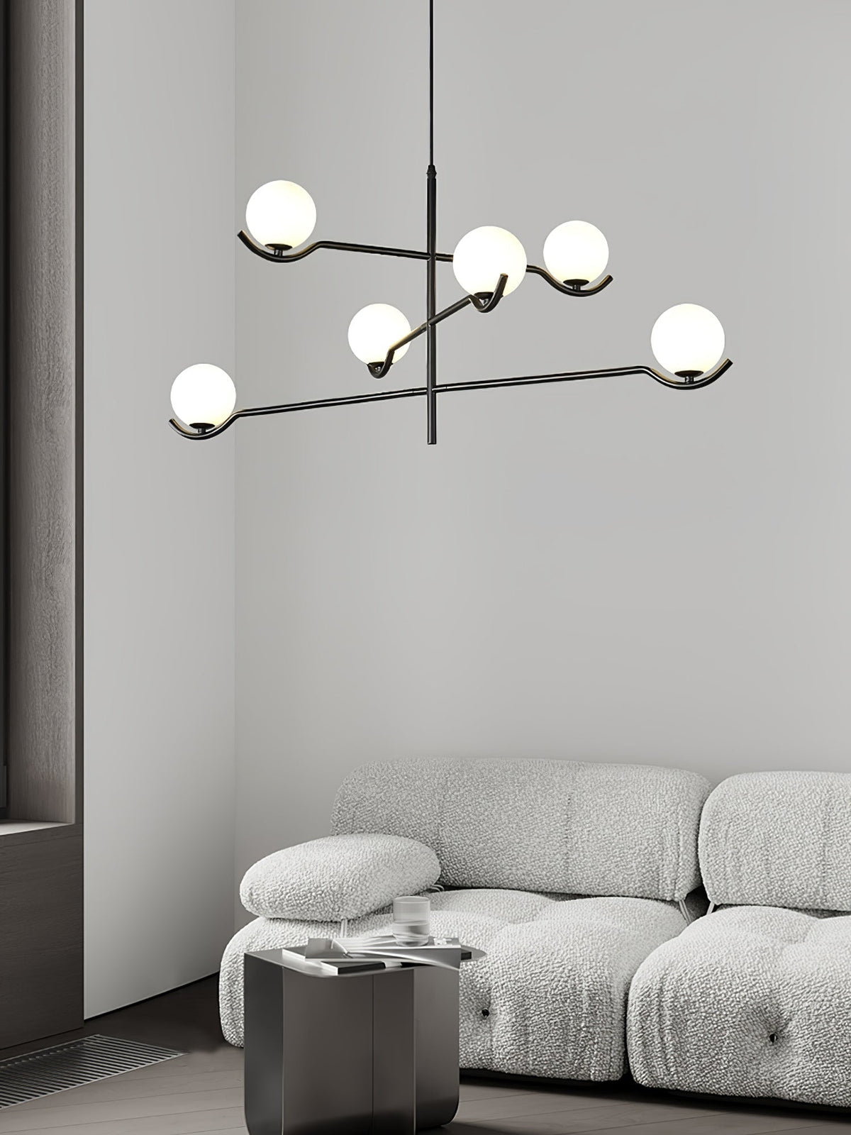 Bora minimalistyczna lampa wisząca ze szkła