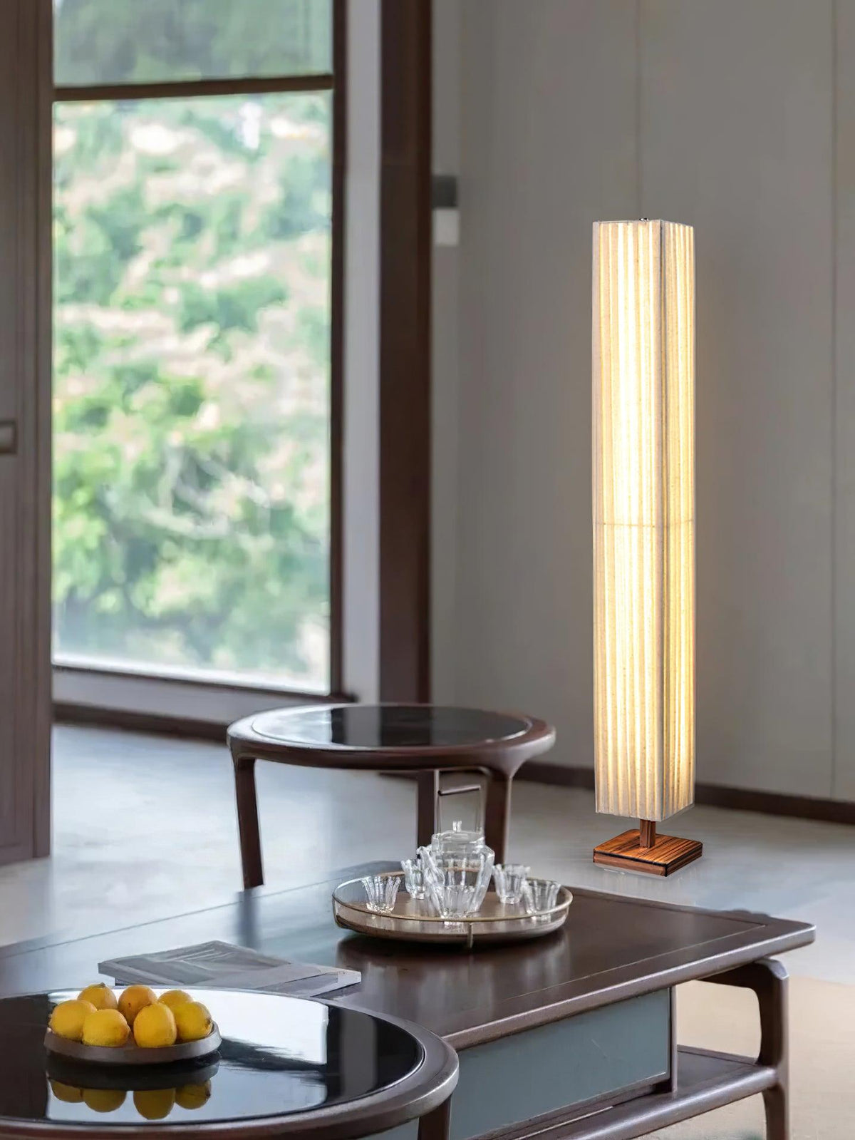 Vesolyre lampy stojące płócienny Japandi