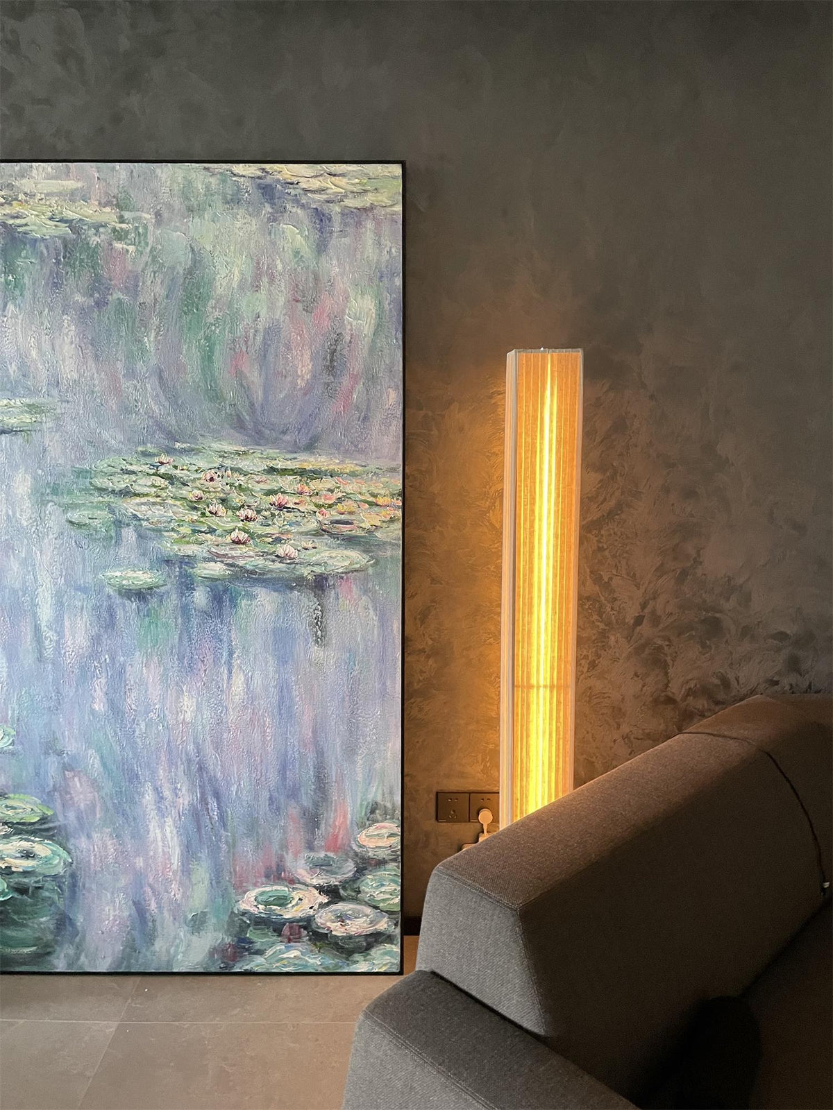 Vesolyre lampy stojące płócienny Japandi