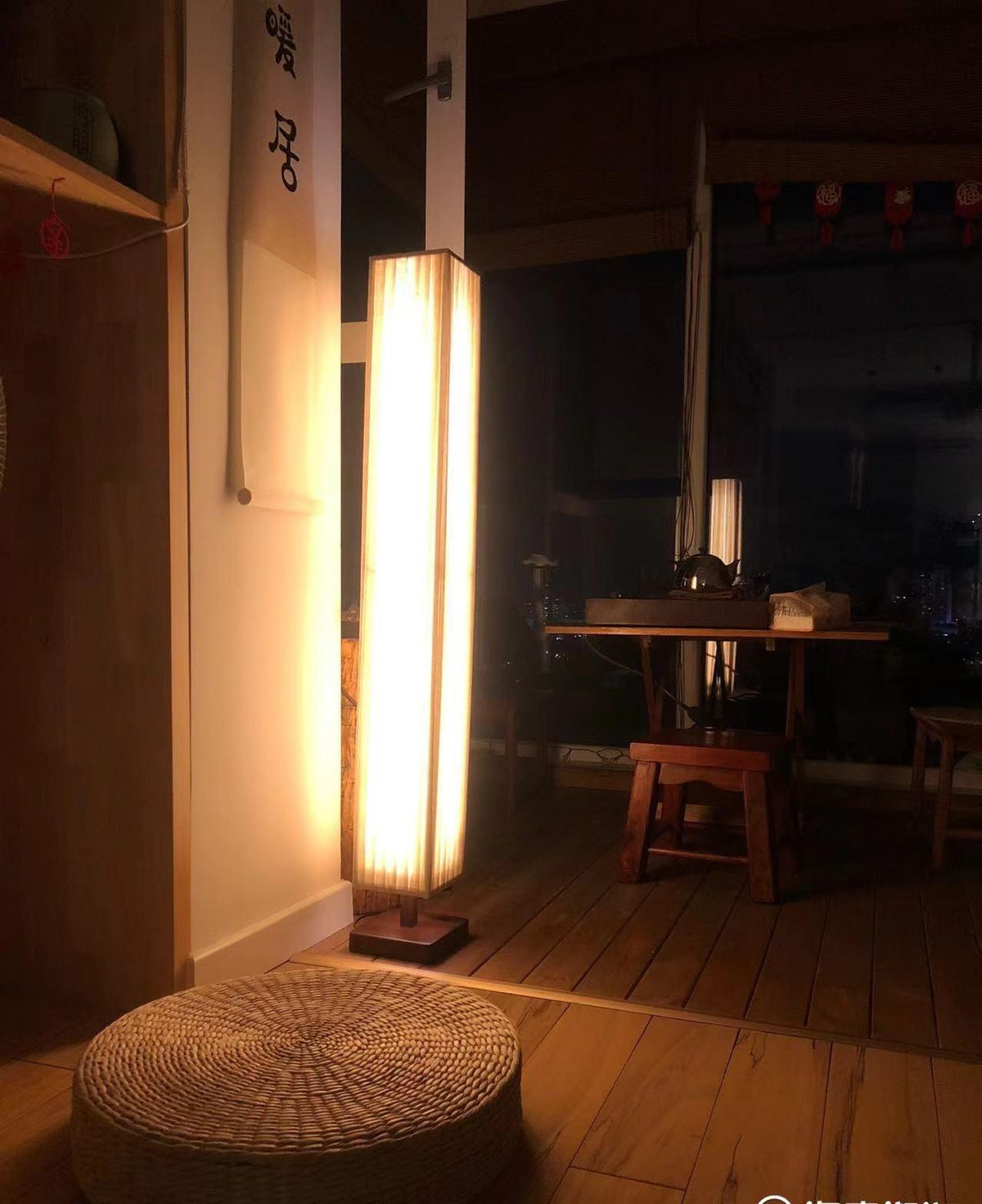 Vesolyre lampy stojące płócienny Japandi