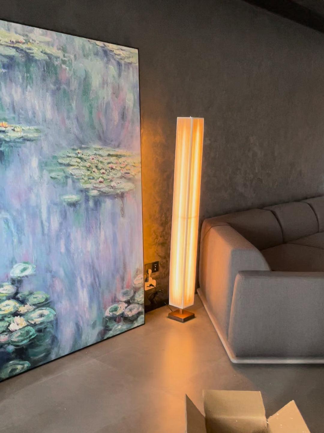 Vesolyre lampy stojące płócienny Japandi