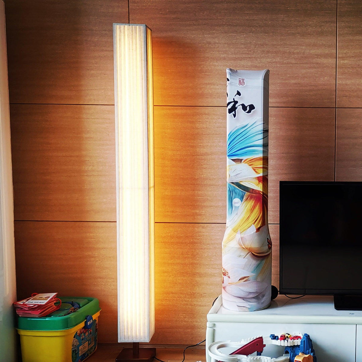 Vesolyre lampy stojące płócienny Japandi
