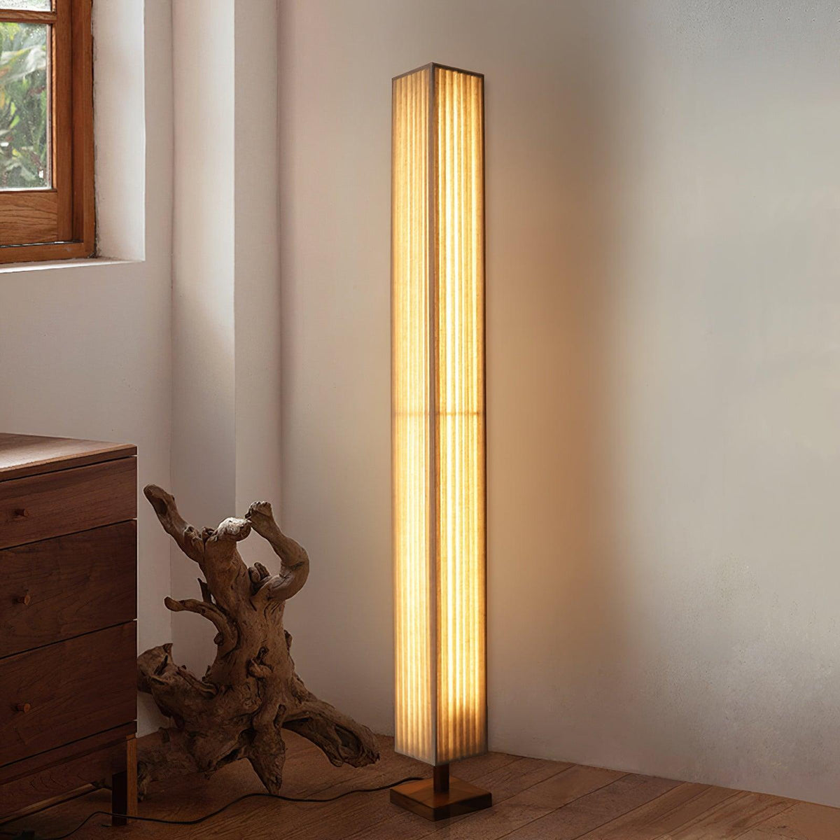 Vesolyre lampy stojące płócienny Japandi