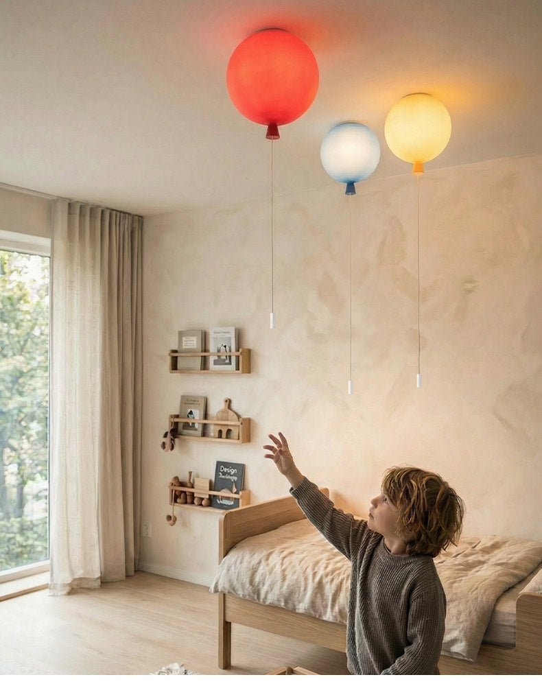 Maisie nowoczesna lampa sufitowa ze szkła w kształcie balona