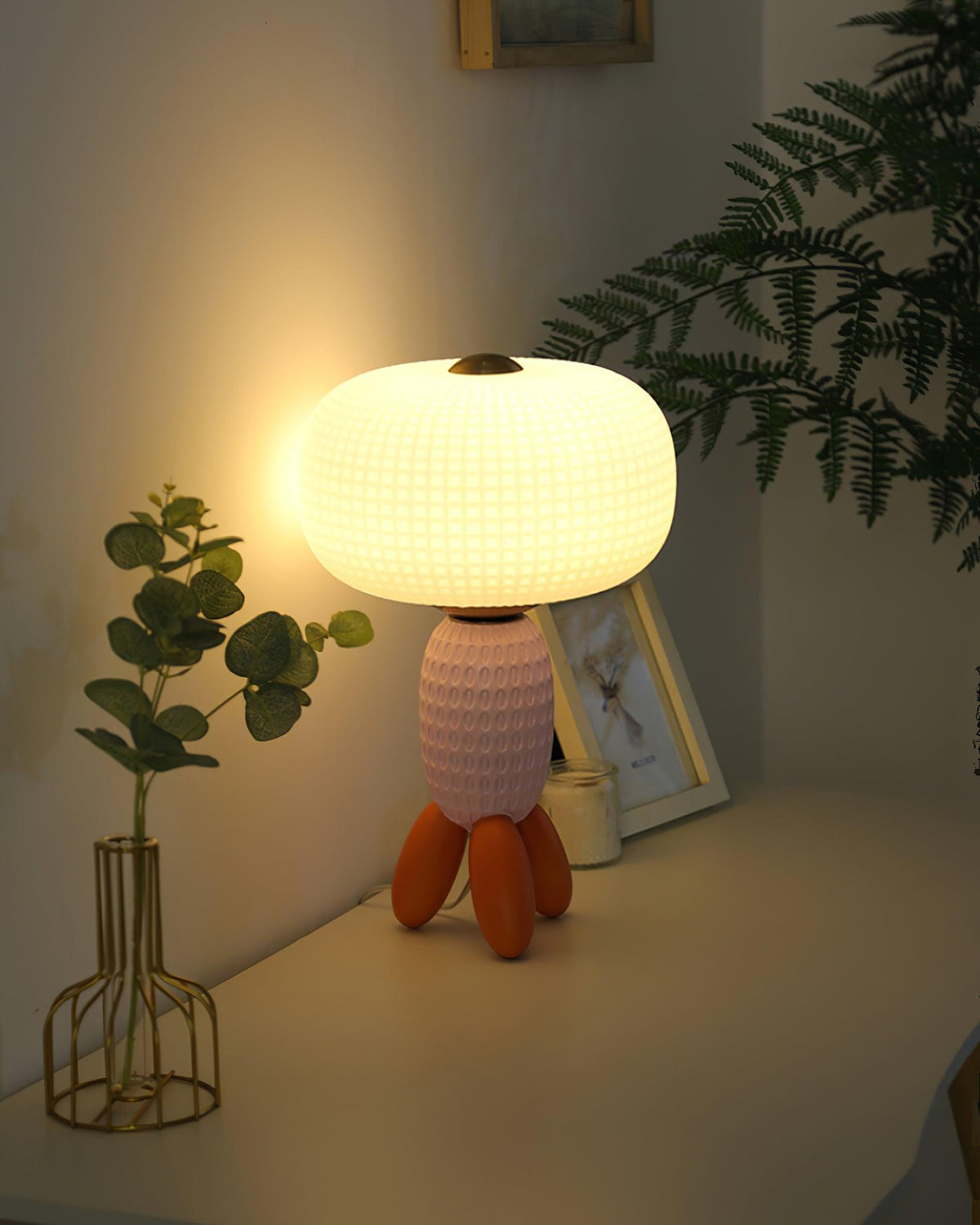 Eirarielle nowoczesna lampa stołowa ze szkła