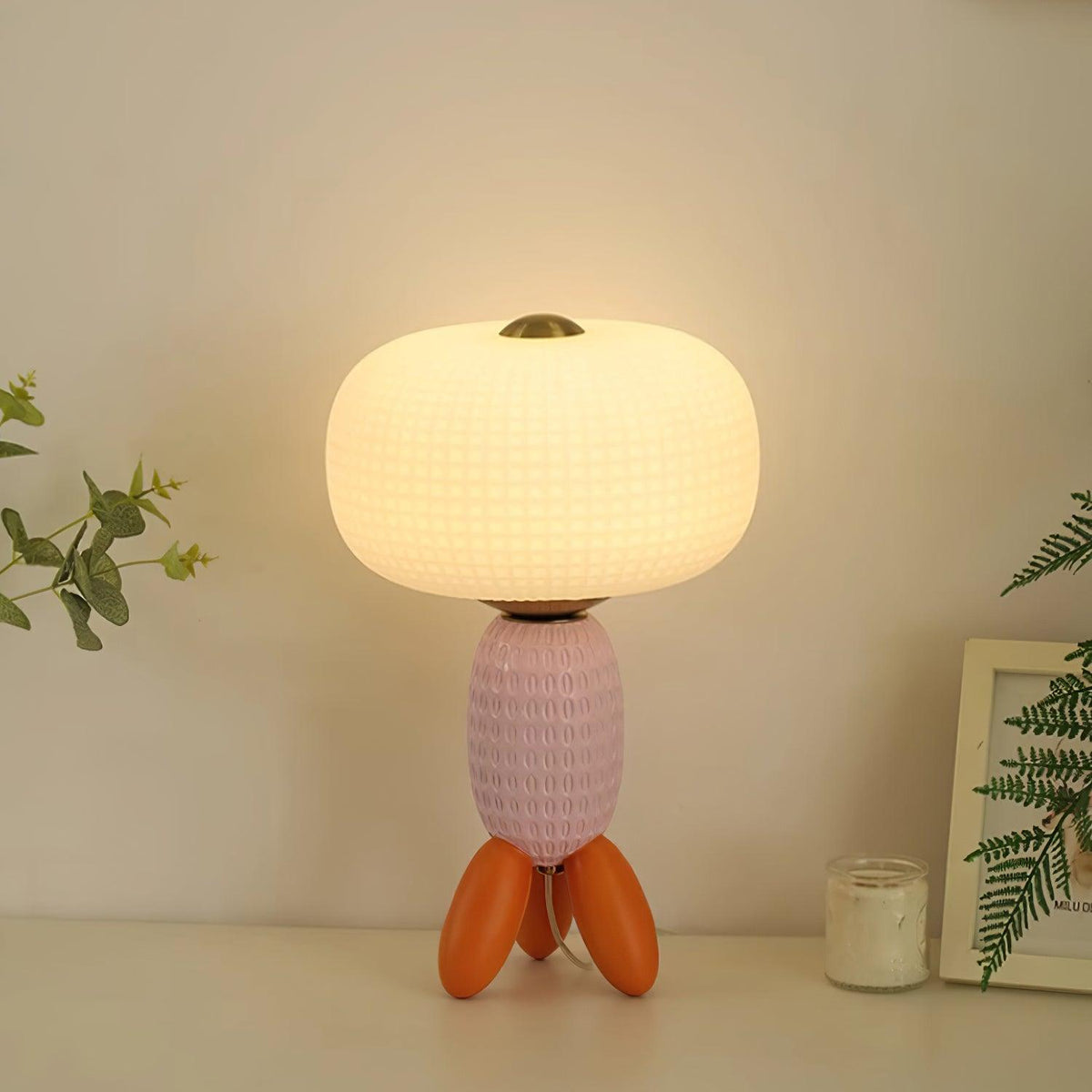 Eirarielle nowoczesna lampa stołowa ze szkła
