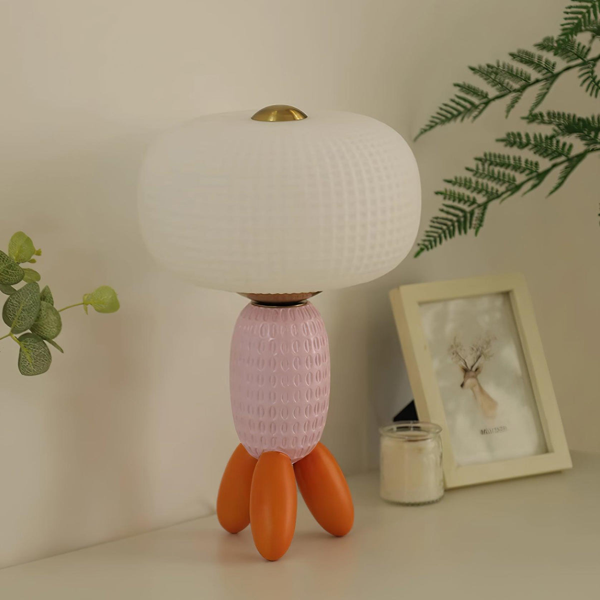 Eirarielle nowoczesna lampa stołowa ze szkła