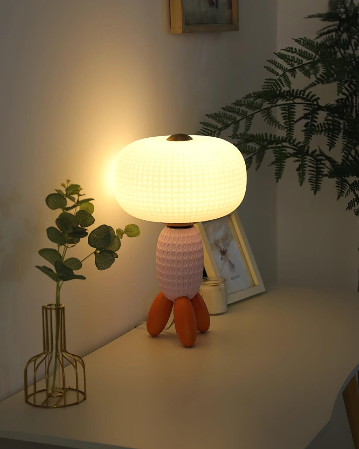 Eirarielle nowoczesna lampa stołowa ze szkła