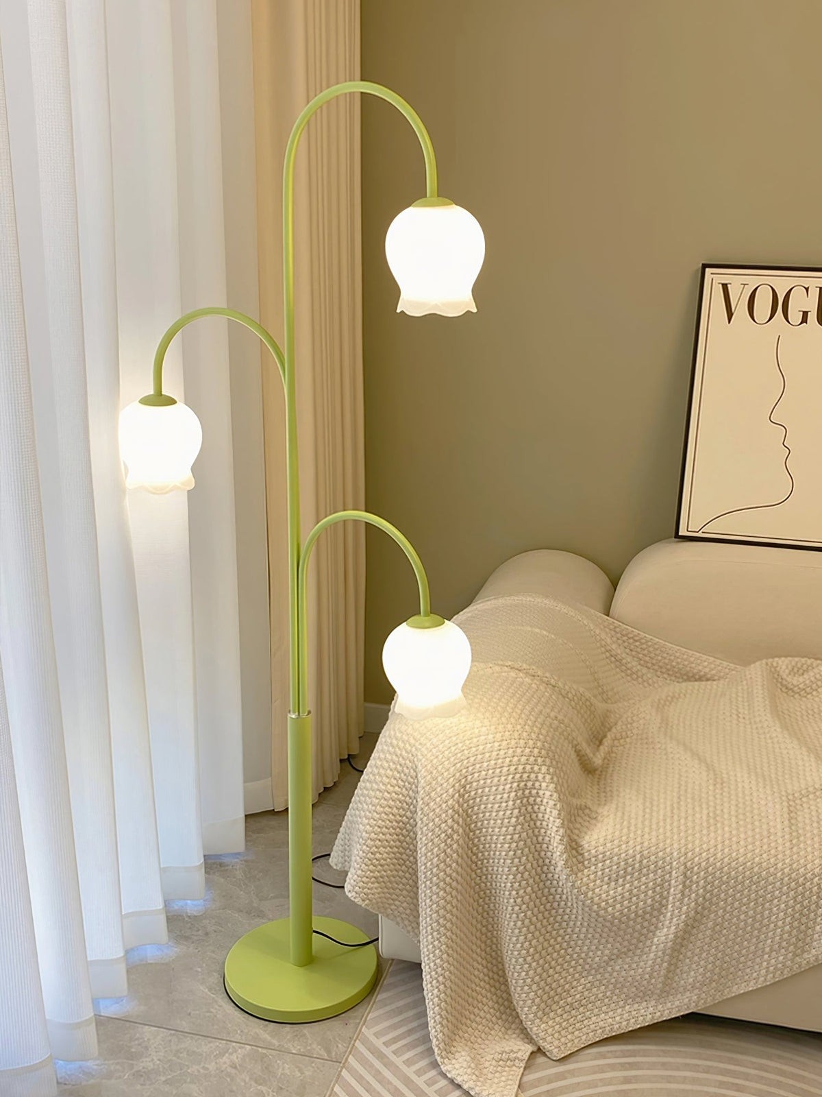 Lilic Orchid zewnętrzna lampa stojąca
