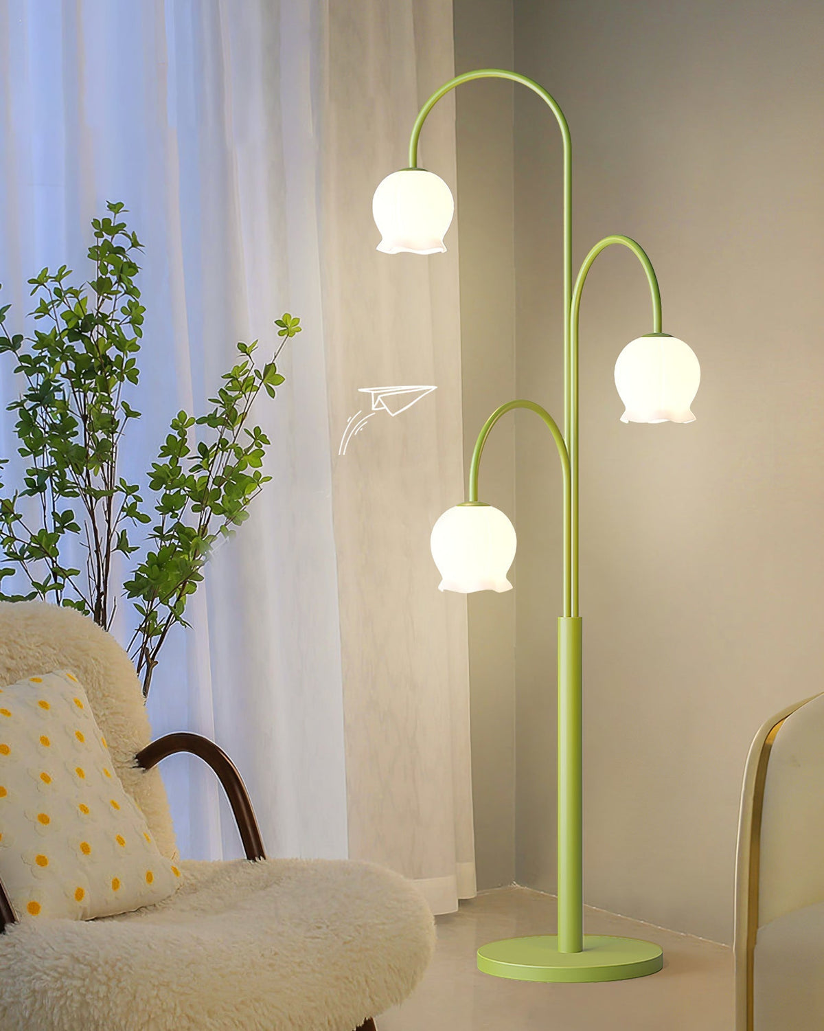Lilic Orchid zewnętrzna lampa stojąca