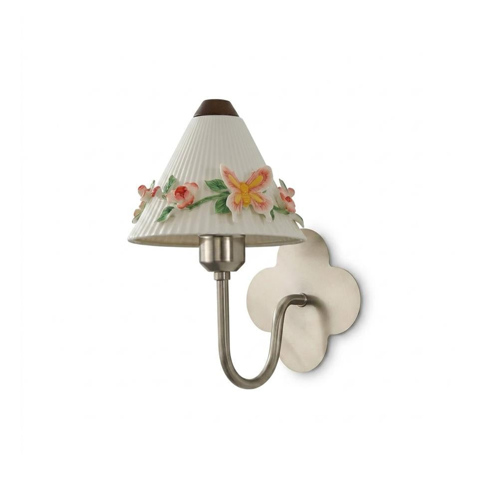 Calirelle kinkiet ceramiczny z kwiatowym motywem
