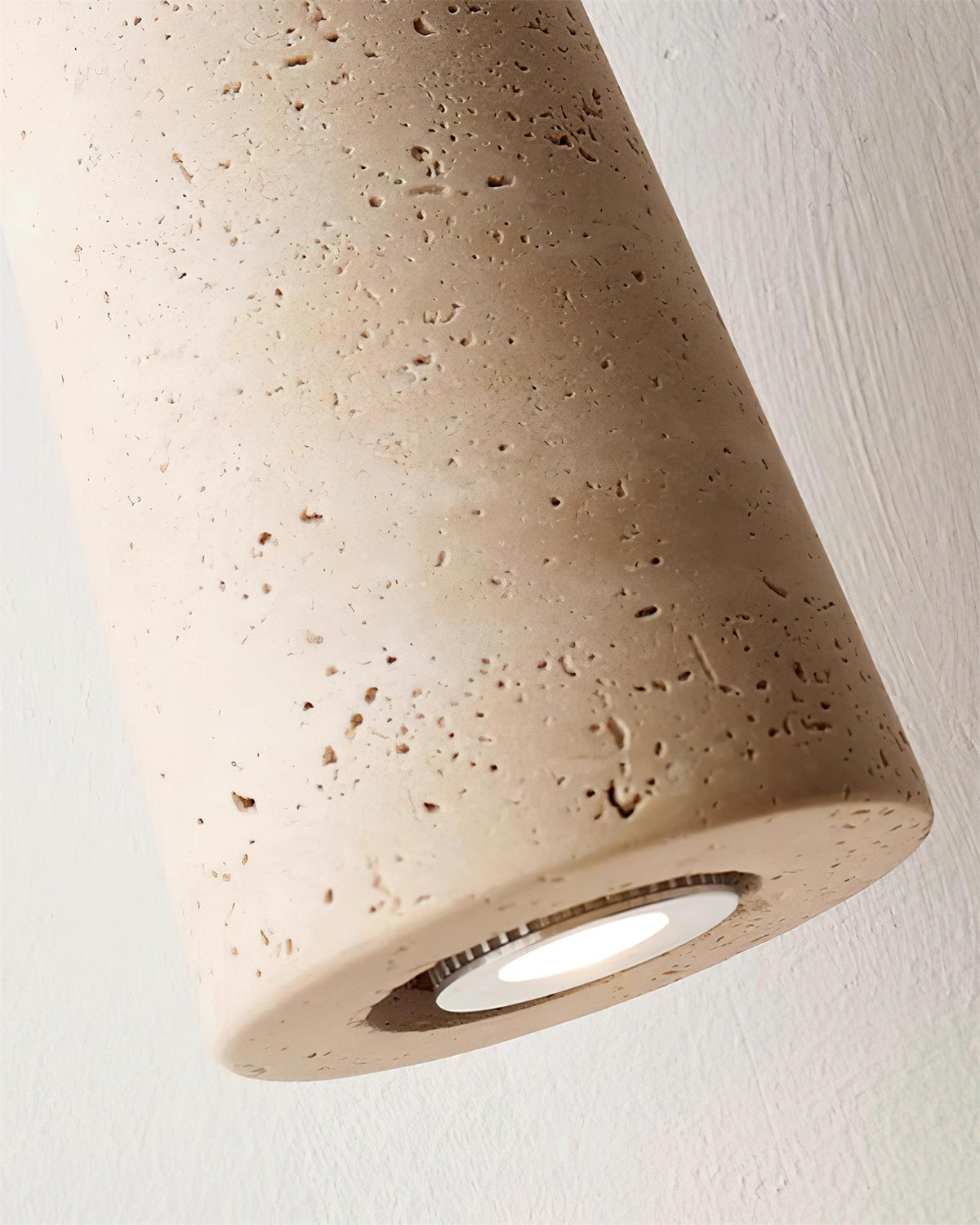 Nolira lampa wisząca drewno Travertine Natural