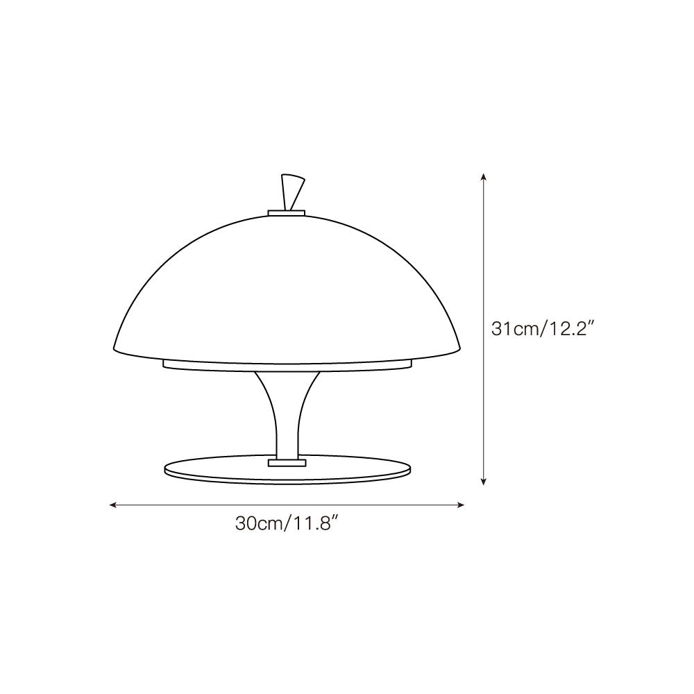Lampa stołowa Auret z wbudowaną baterią