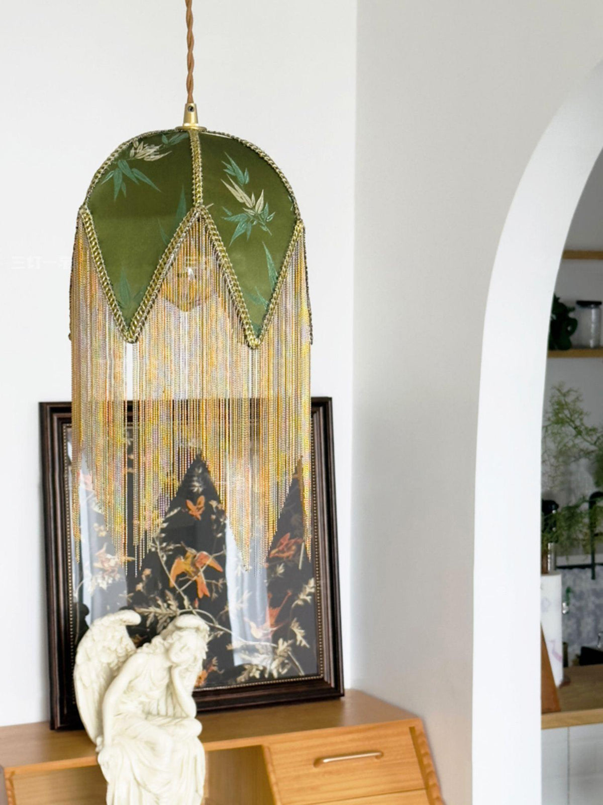 Yolvin Unikalna lampa wisząca z frędzlami