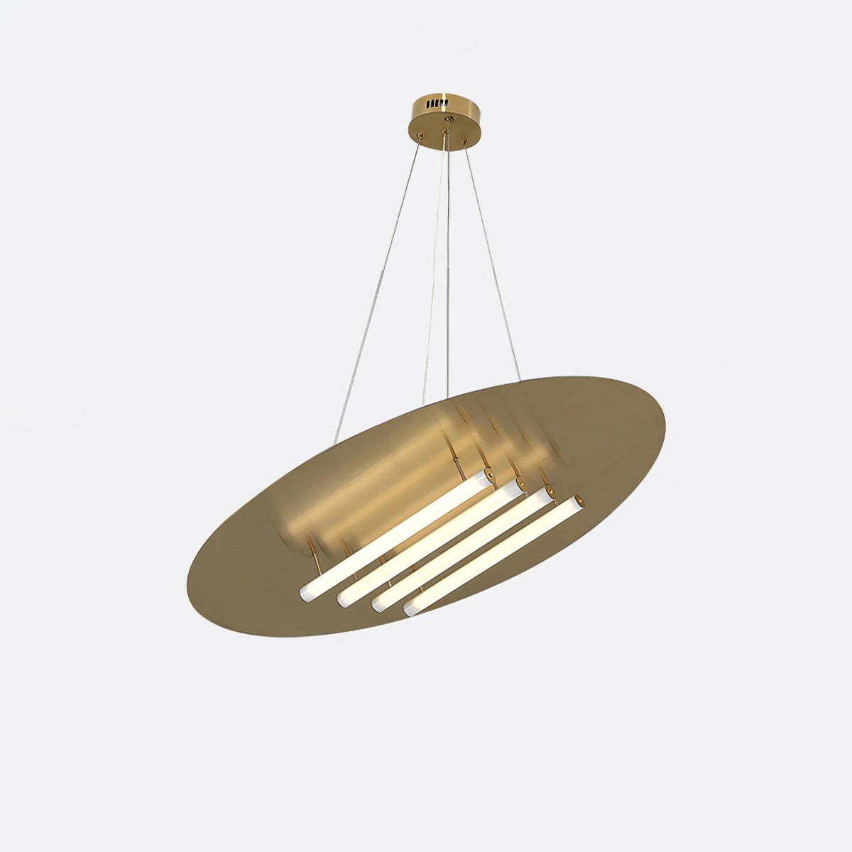Mirueria nowoczesna lampa wisząca ze stali nierdzewnej i akrylu
