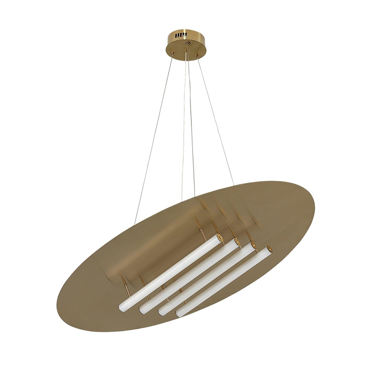 Mirueria nowoczesna lampa wisząca ze stali nierdzewnej i akrylu
