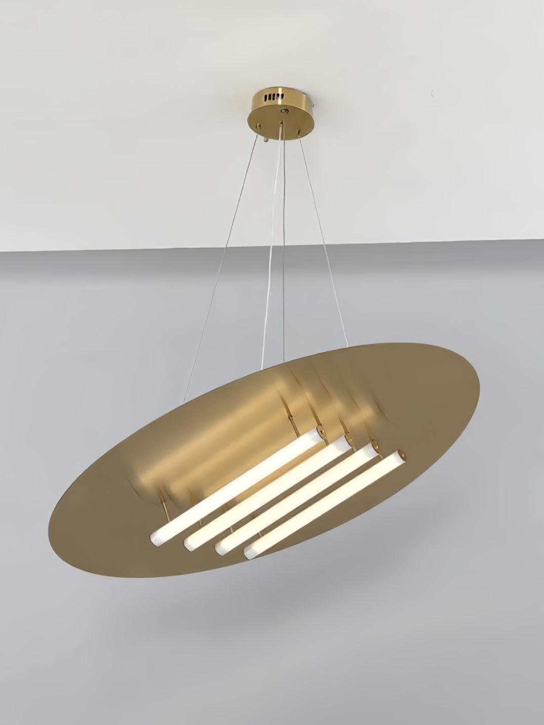 Mirueria nowoczesna lampa wisząca ze stali nierdzewnej i akrylu