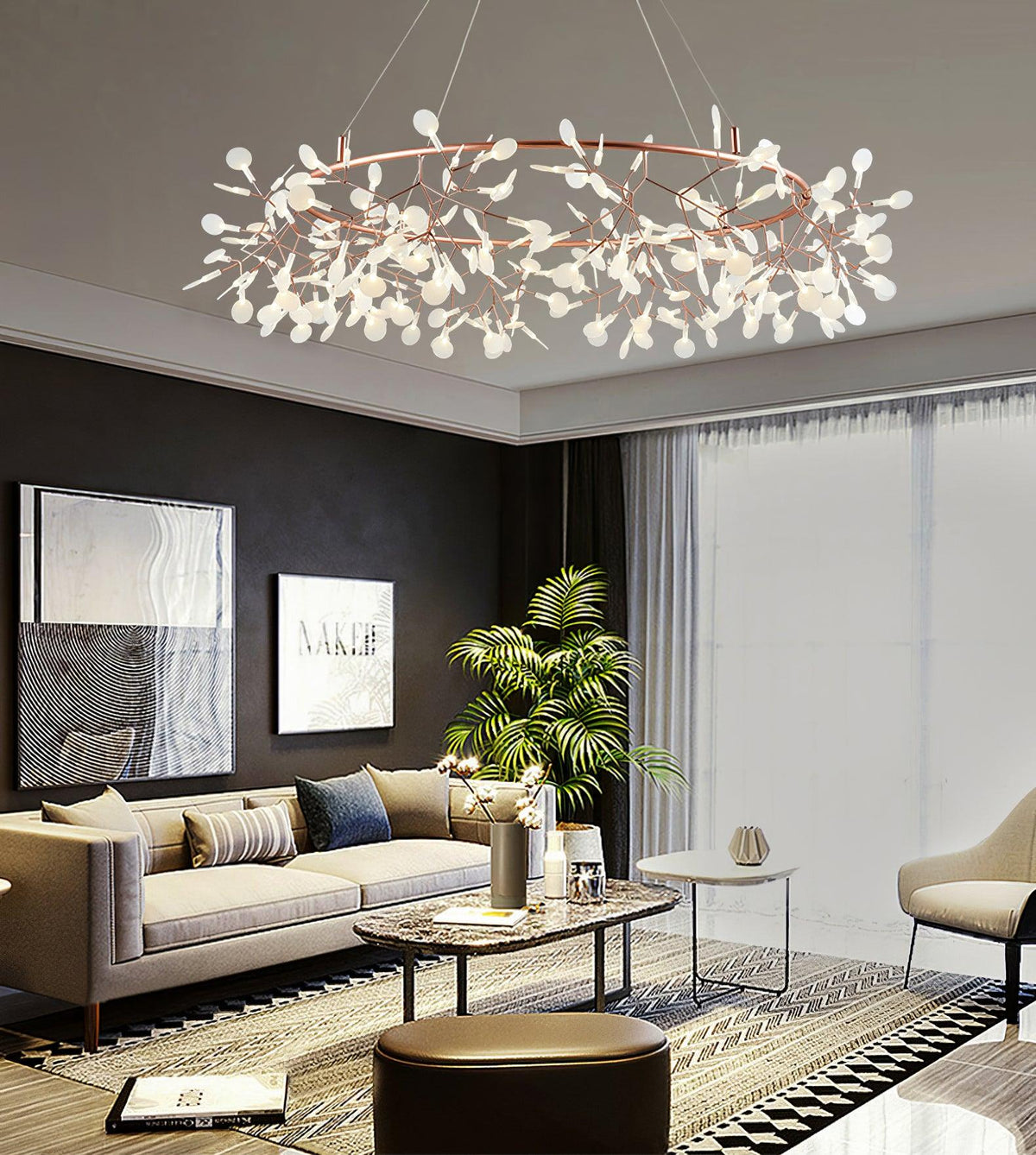 Dore Żyrandol Firefly Branch LED