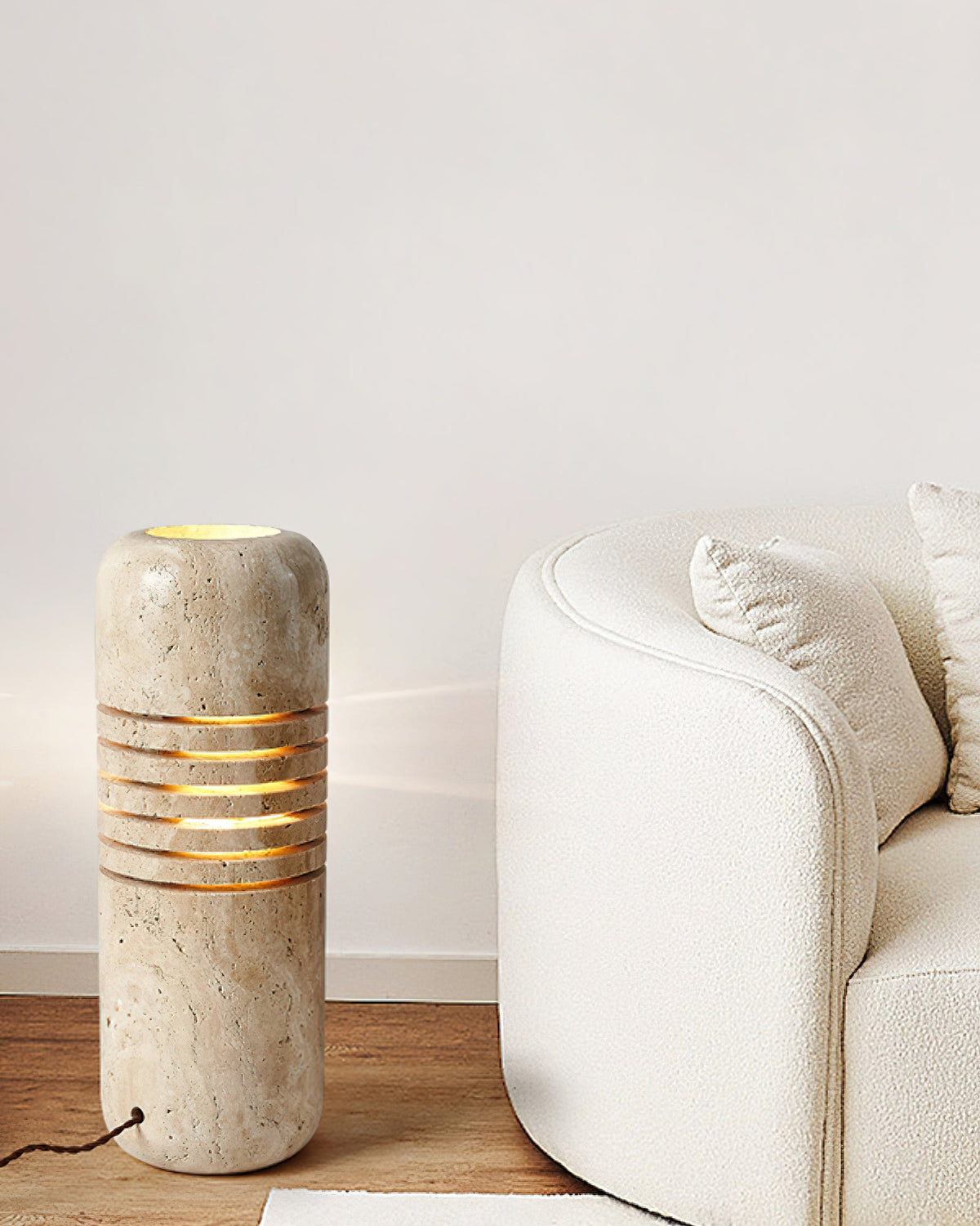 Lampa stołowa cylindryczna z tawerninu Aursolila