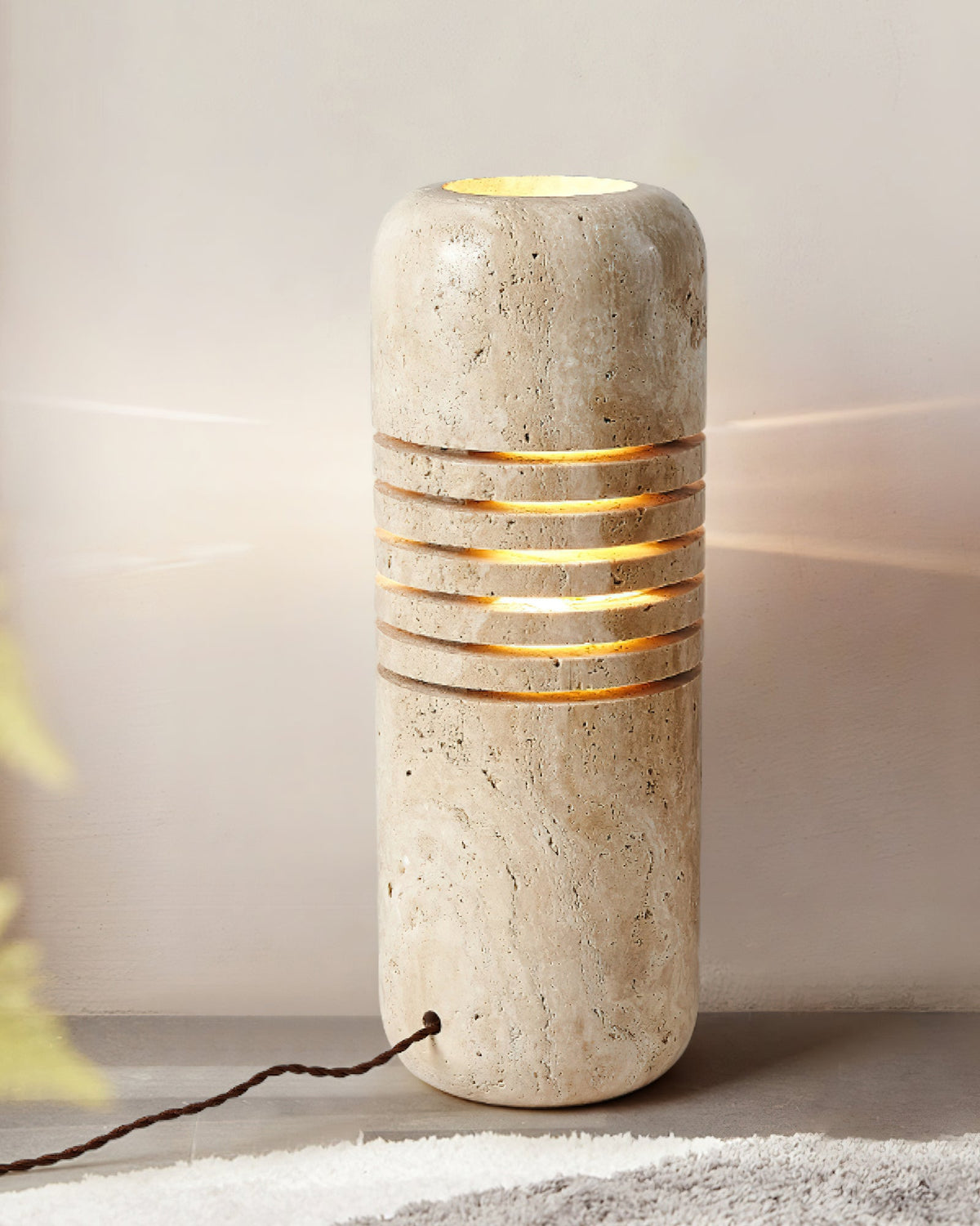 Lampa stołowa cylindryczna z tawerninu Aursolila