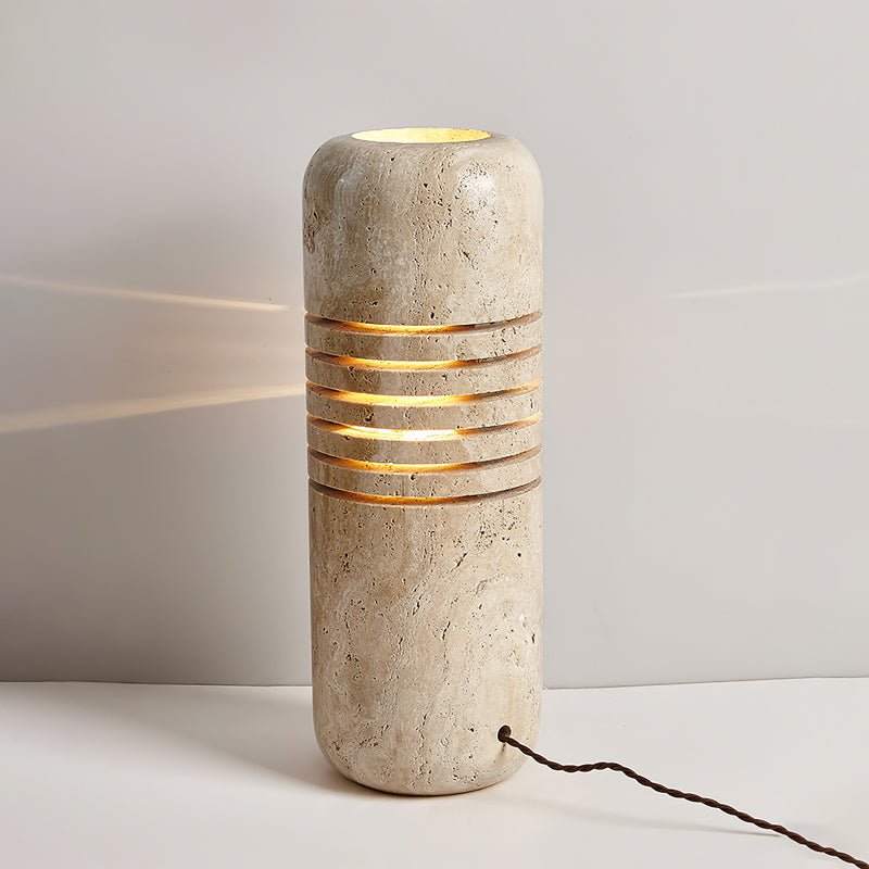 Lampa stołowa cylindryczna z tawerninu Aursolila