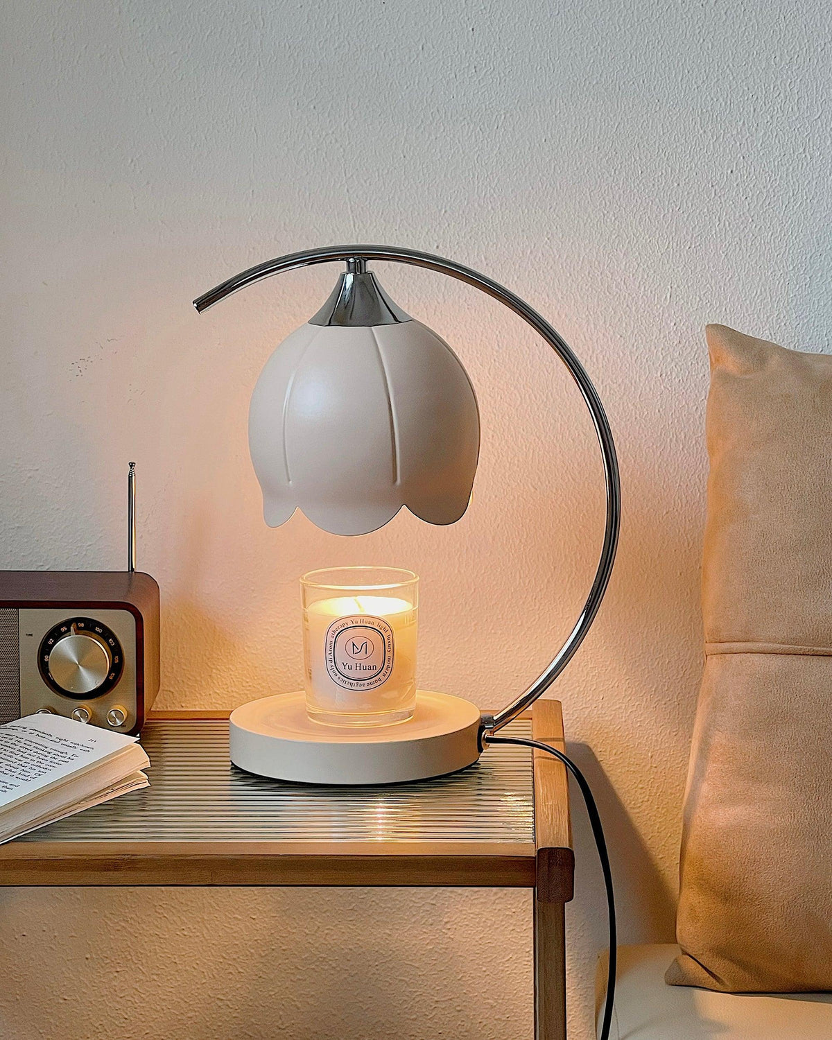 Binli lampa stołowa na świecę w stylu Wabi-Sabi