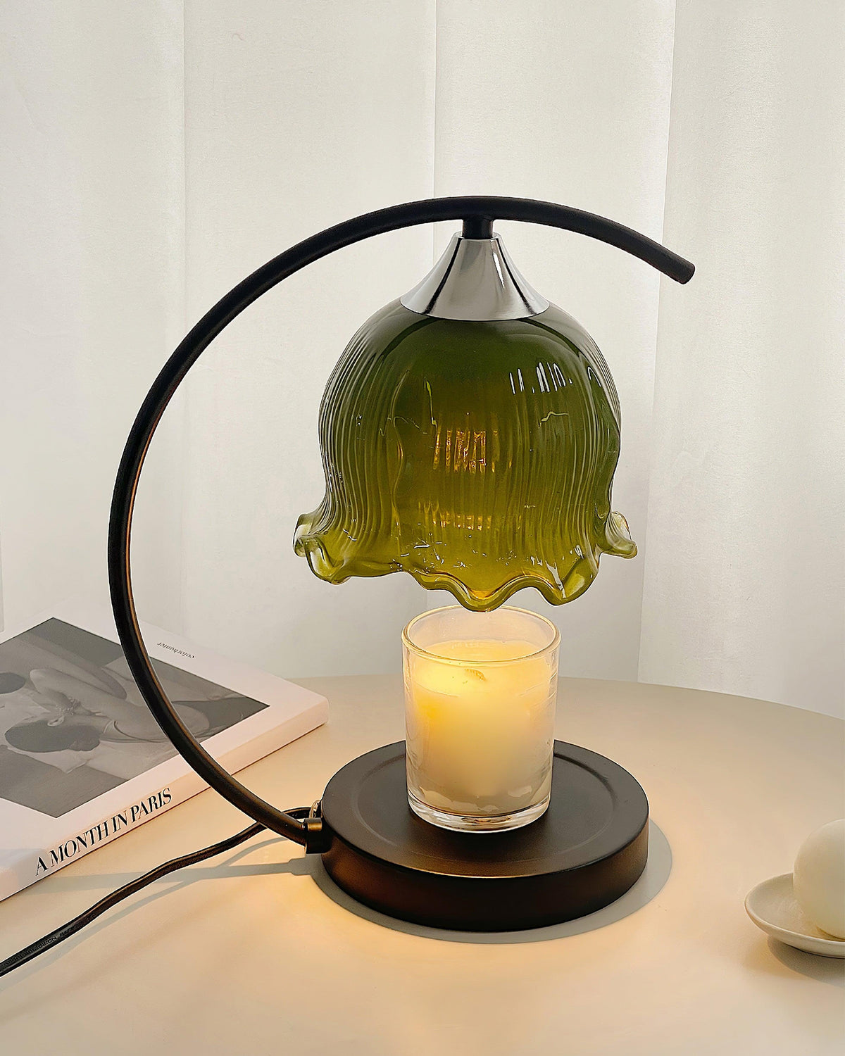 Binli lampa stołowa na świecę w stylu Wabi-Sabi
