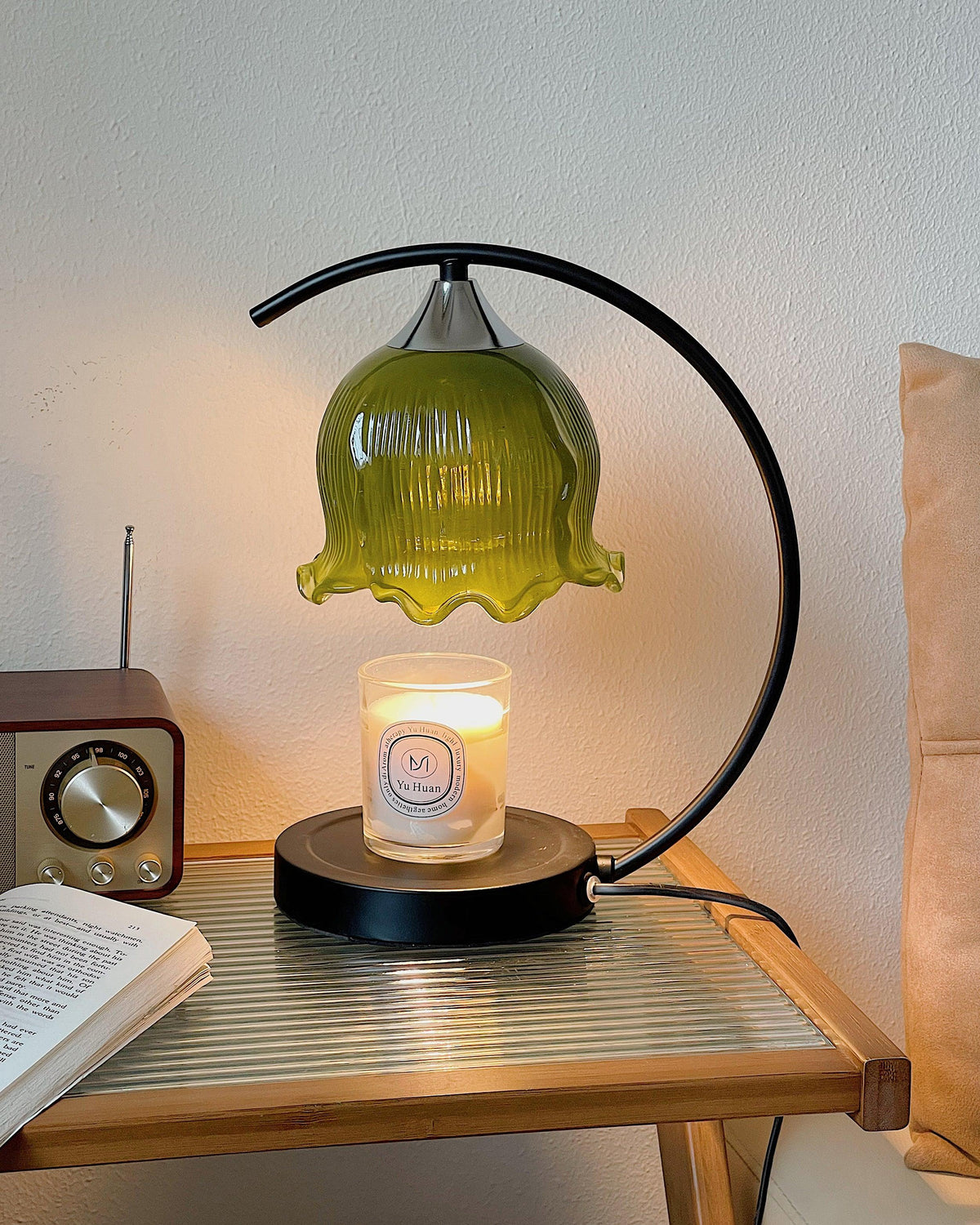 Binli lampa stołowa na świecę w stylu Wabi-Sabi