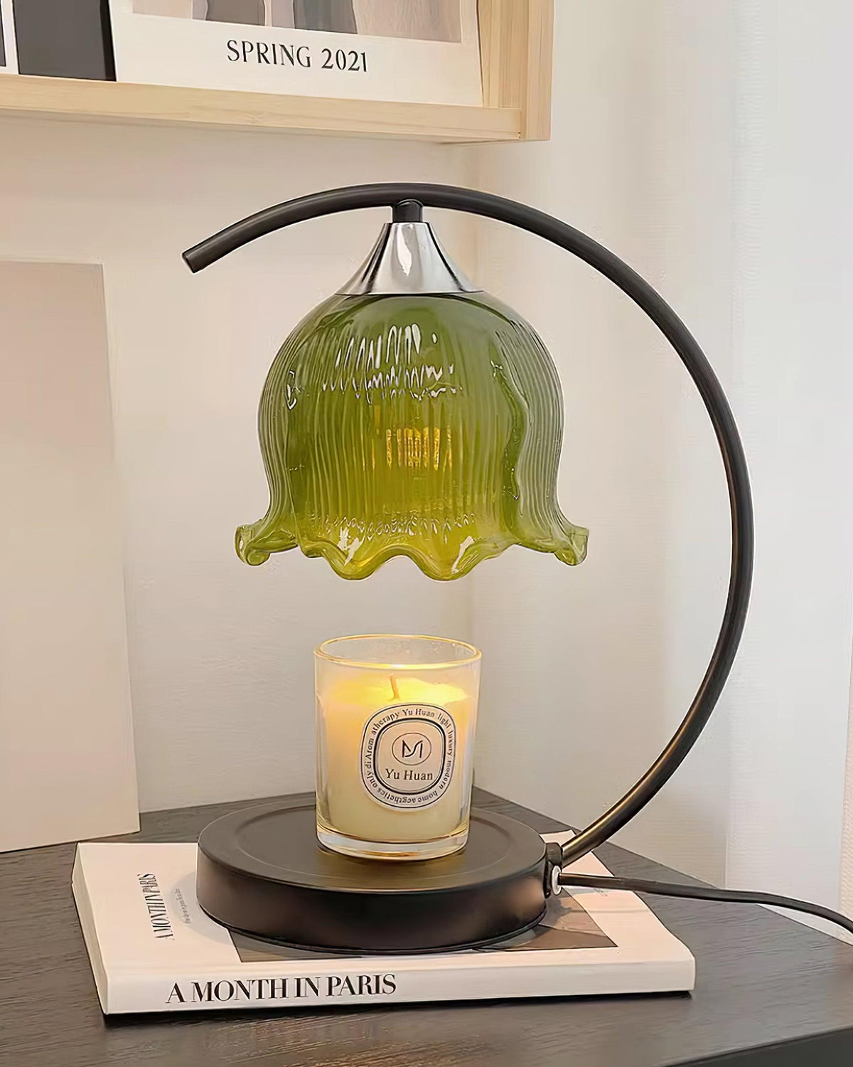 Binli lampa stołowa na świecę w stylu Wabi-Sabi