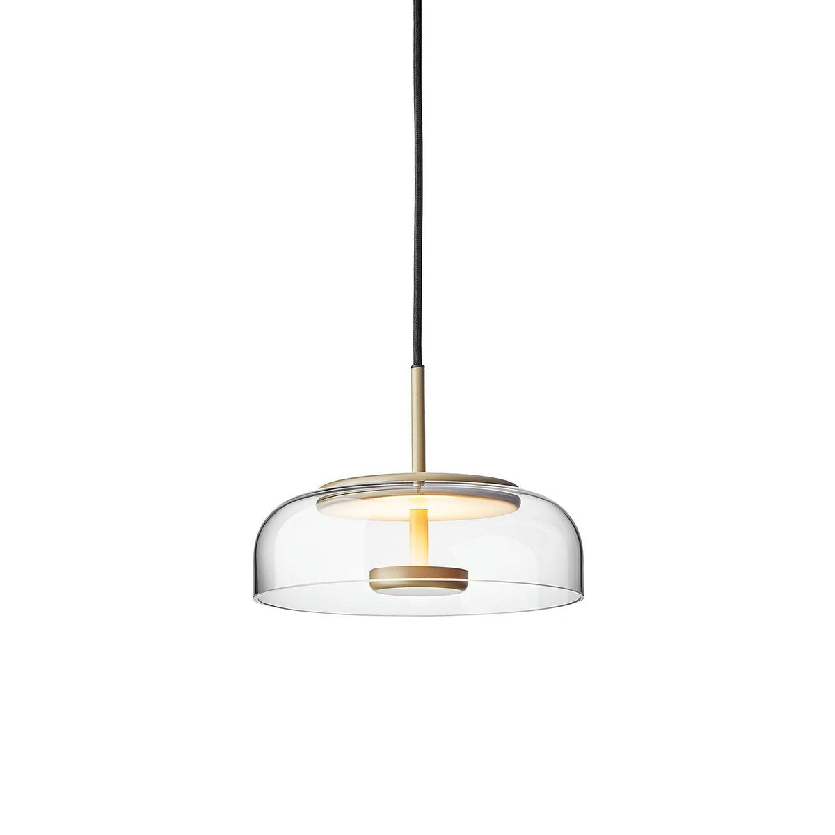 Liorenia lampa wisząca ze szkła przezroczystego