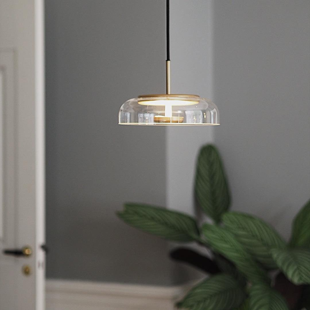 Liorenia lampa wisząca ze szkła przezroczystego