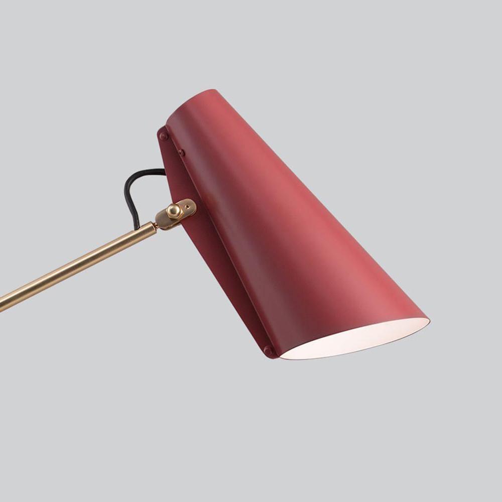 Orbix stalowa lampa stołowa w stylu z połowy wieku