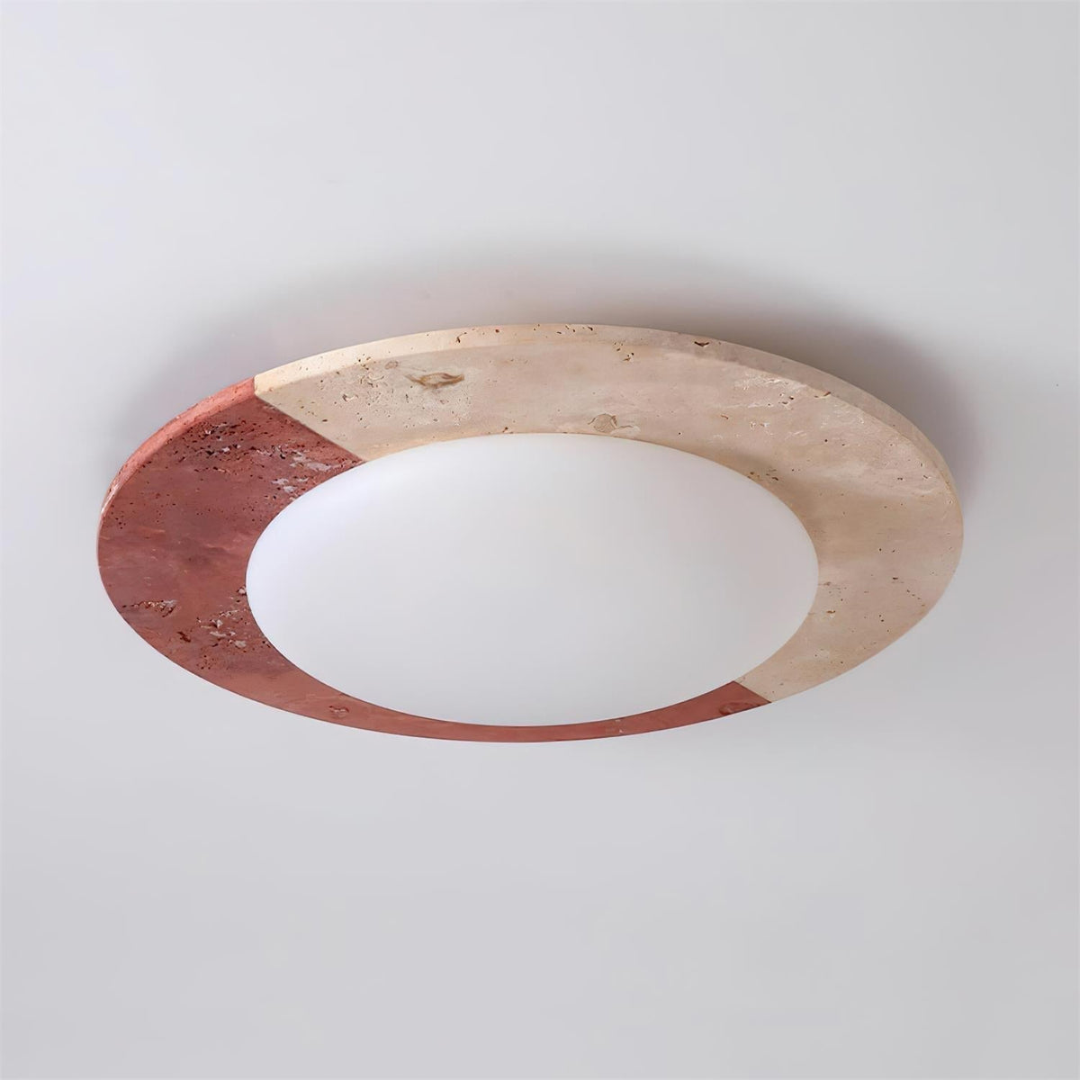 Travertine lampa sufitowa