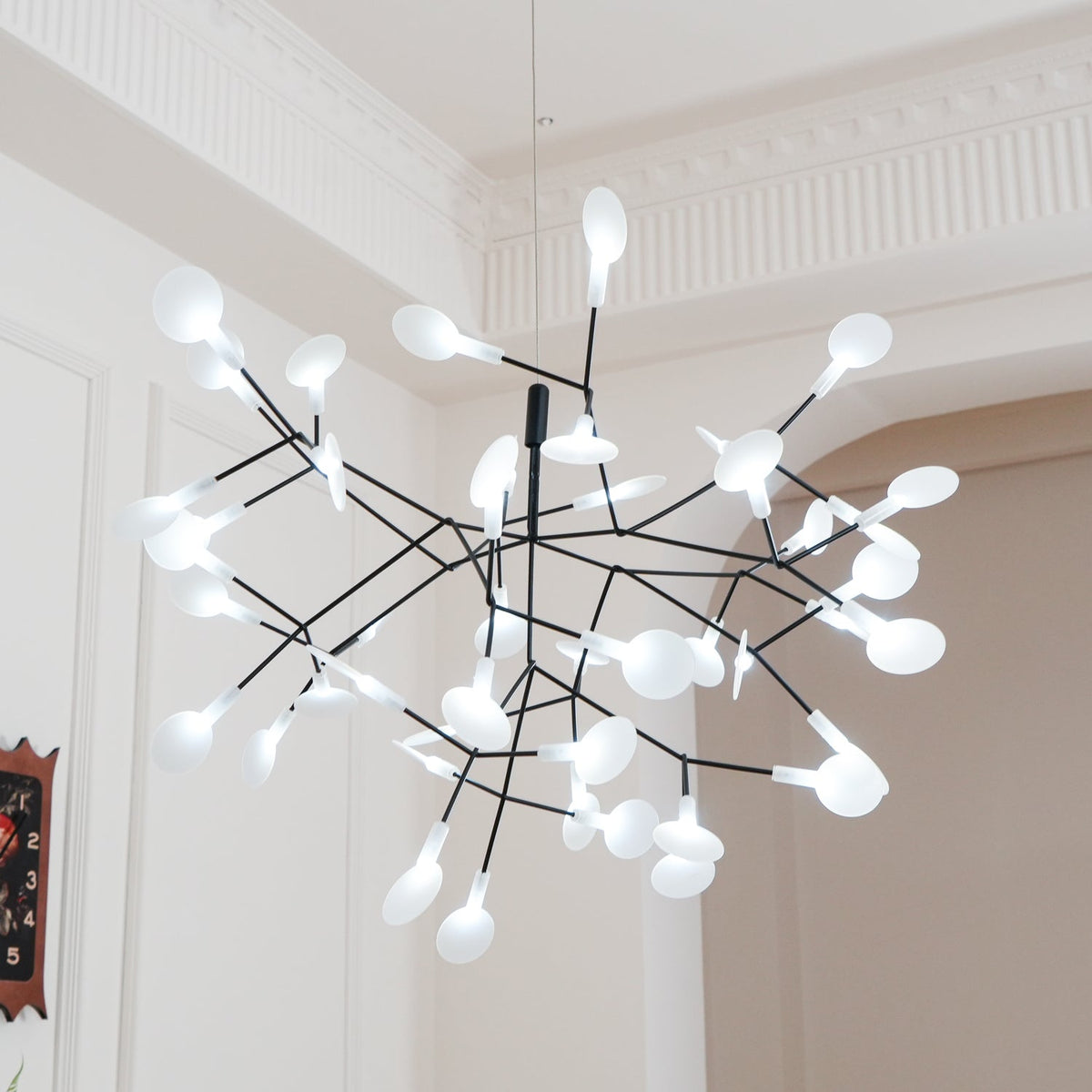 Czarny żyrandol Firefly LED