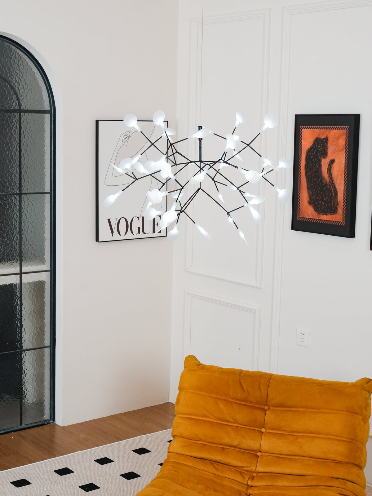 Czarny żyrandol Firefly LED