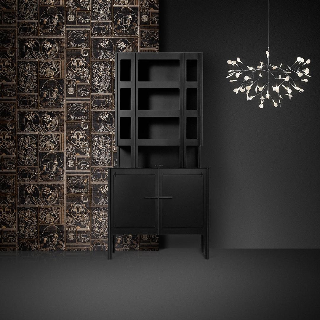 Czarny żyrandol Firefly LED