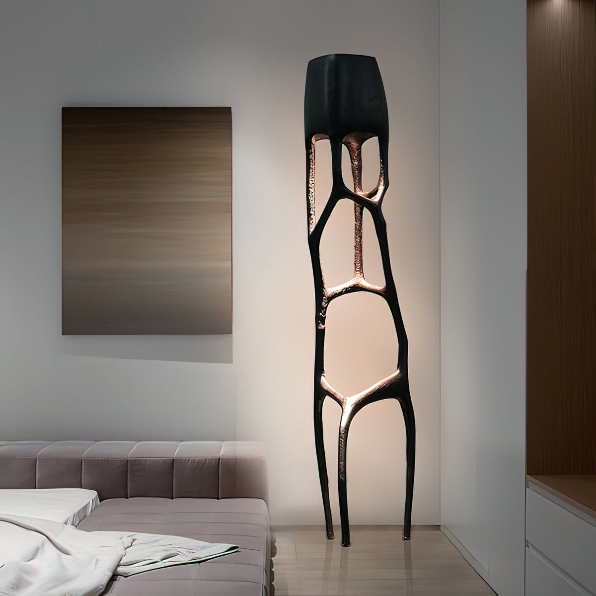 Lampa stojąca Black Tree Sculpture