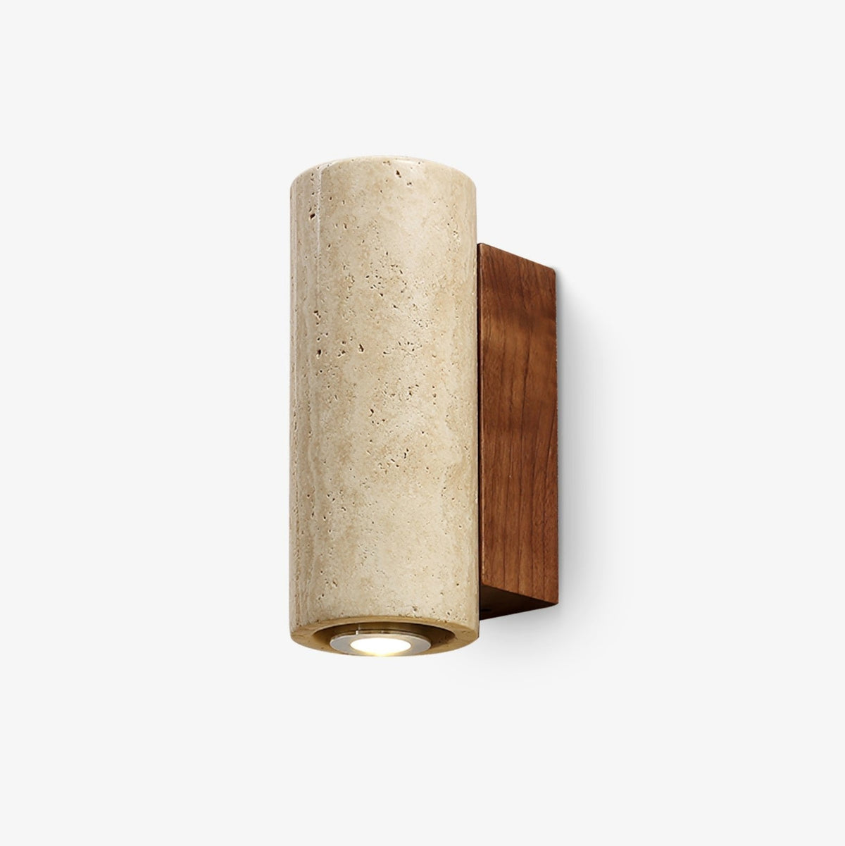 Nula Travertine kinkiet drewniany