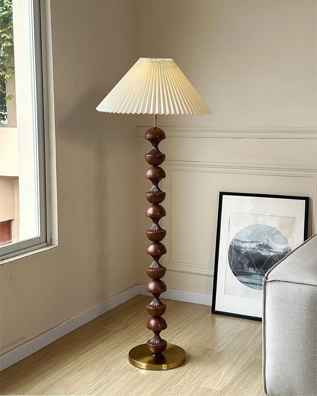 Bobbin lampa stojąca