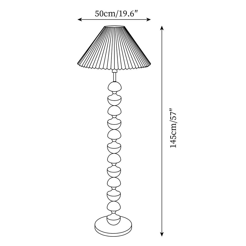 Bobbin lampa stojąca