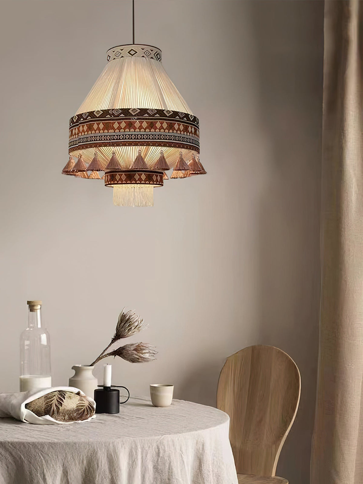 Calyce lampa wisząca w płótnie Cozy