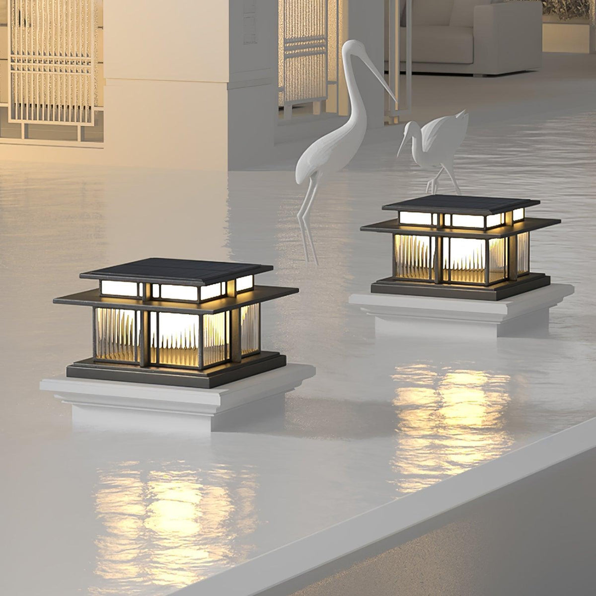 Ebon nowoczesna zewnętrzna lampa