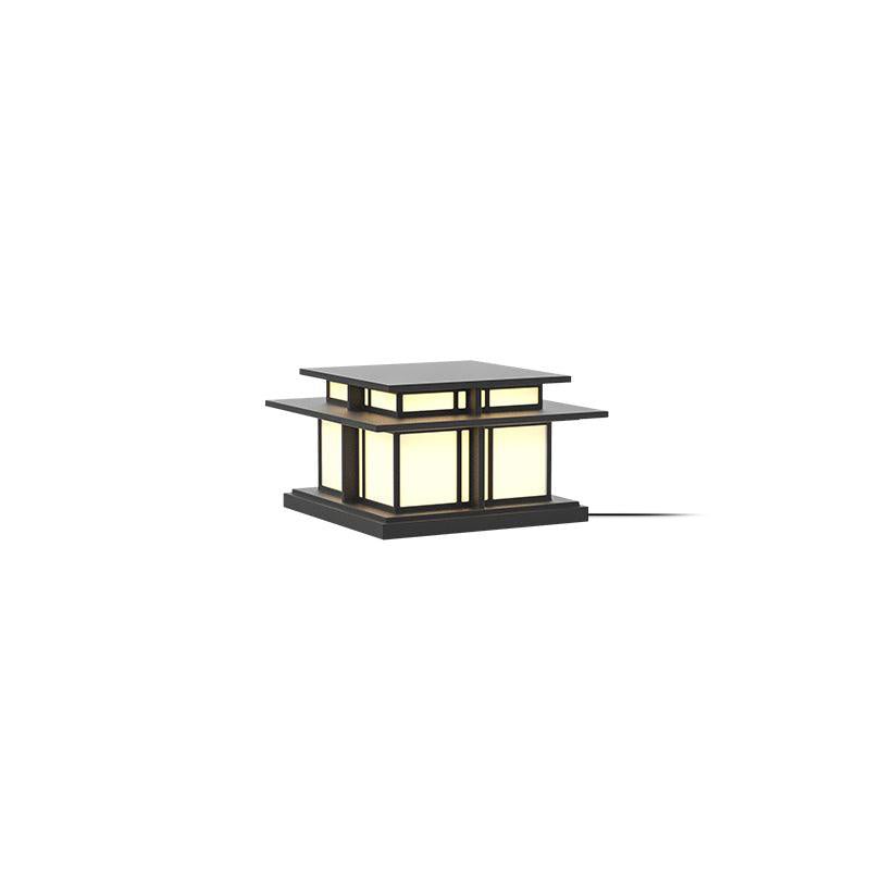Onyx akrylowa lampa stołowa w stylu orientalnym