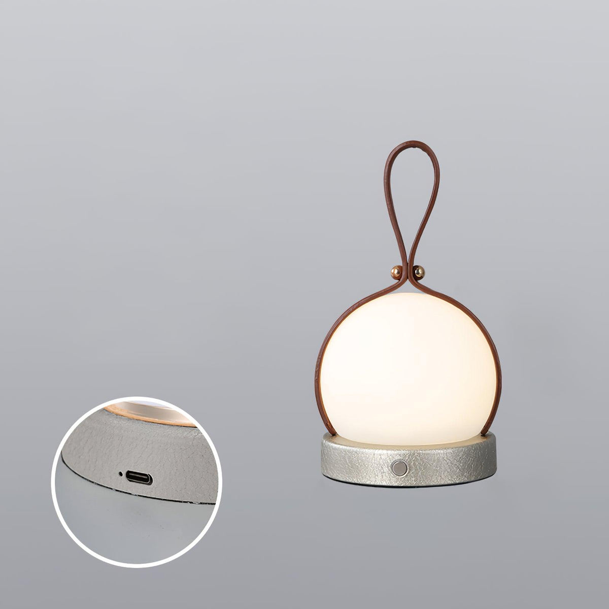 Wernis lampa stołowa ze skóry imitacji