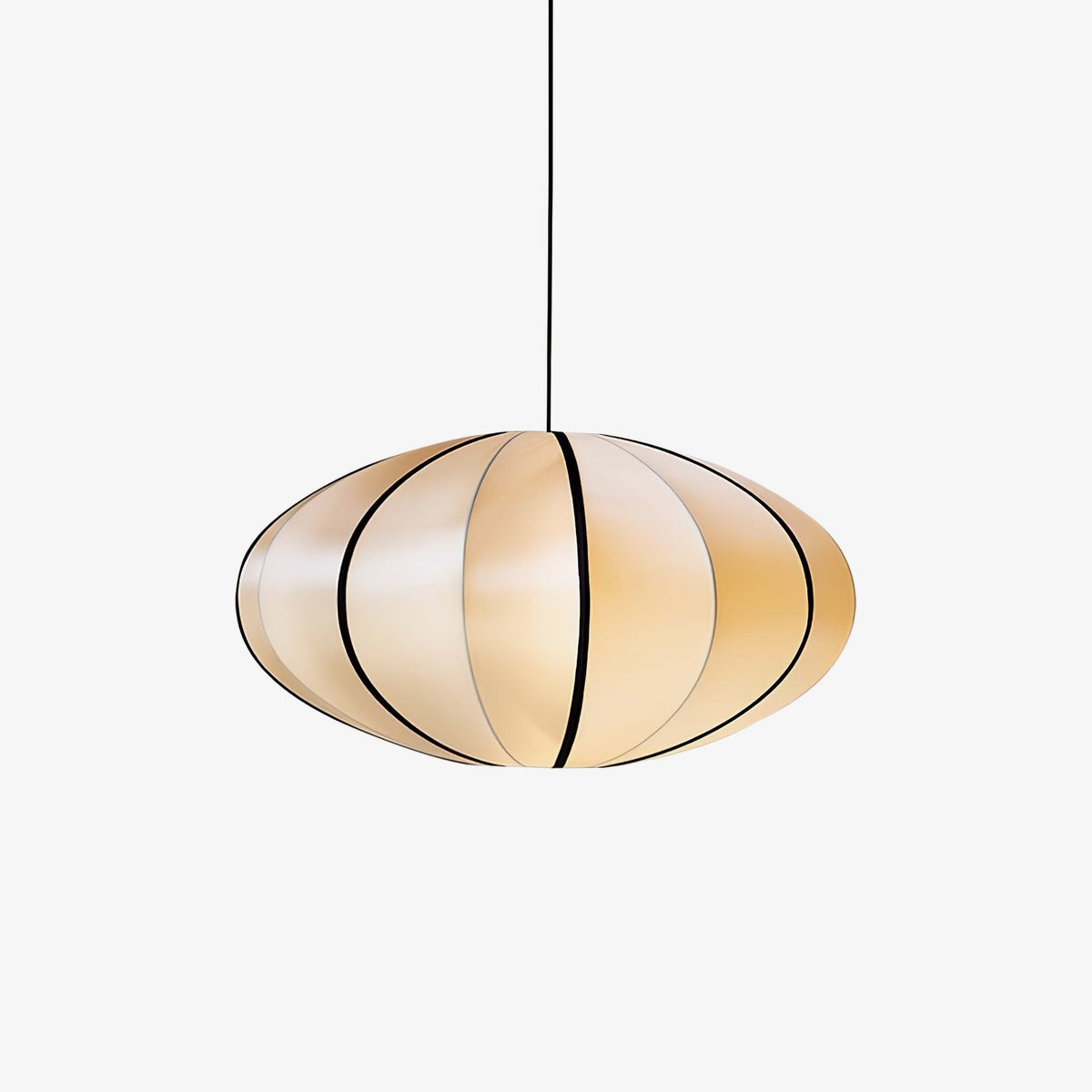 Inez wisząca lampa stołowa z płótna o nowoczesnym designie