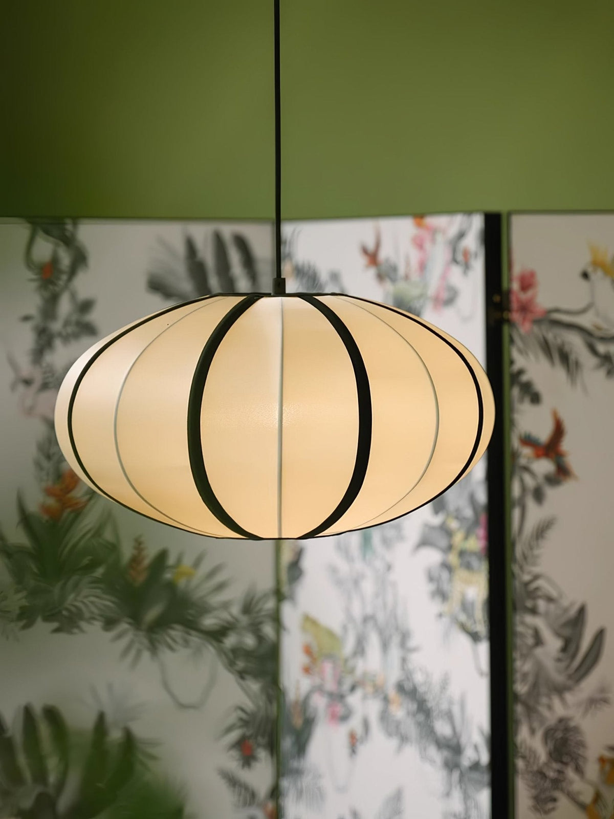 Inez wisząca lampa stołowa z płótna o nowoczesnym designie