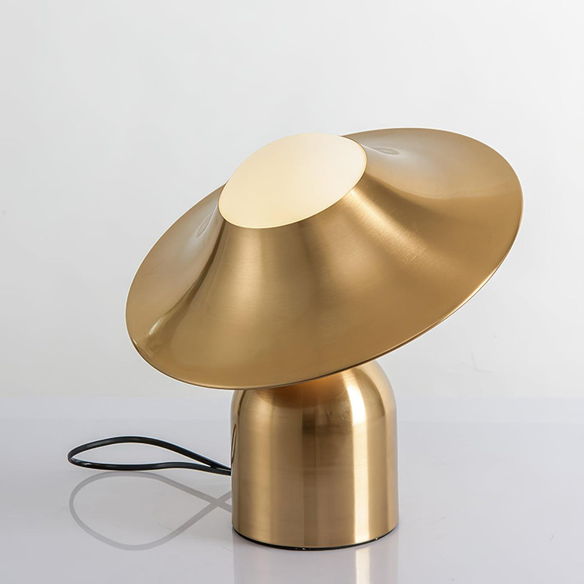 Lampa stołowa Italon Luxe ze złotej miedzionikielu